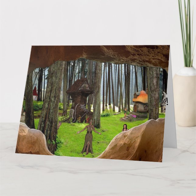 FOREST FANTASY FOR HER BIRTHDAY CARD (Front)