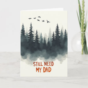 Forest Fathers Day Art Card