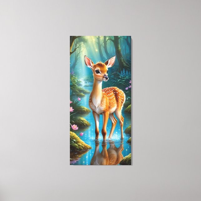 Forest Fawn Canvas Print (Front)