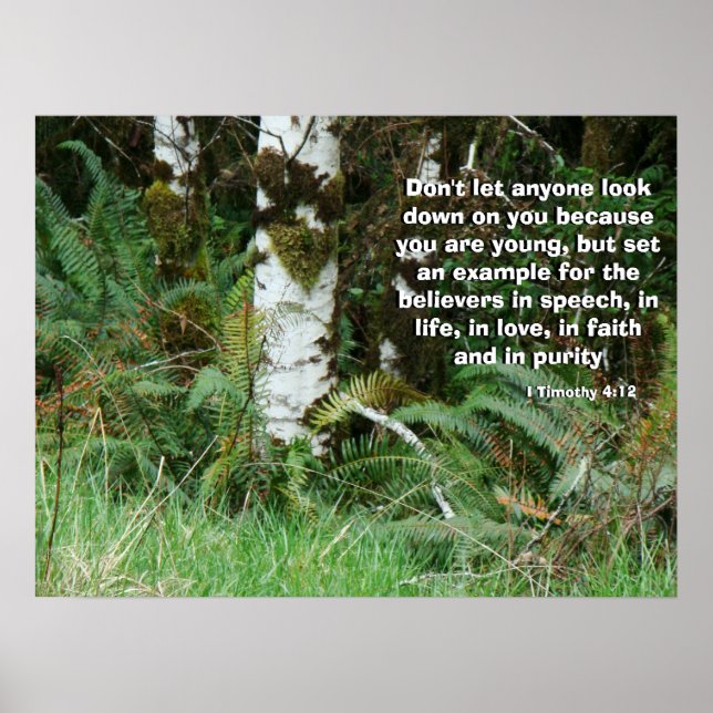 Forest Ferns Called by God Print (Front)