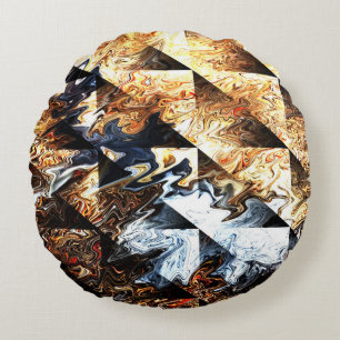 Forest fire damage.... round pillow