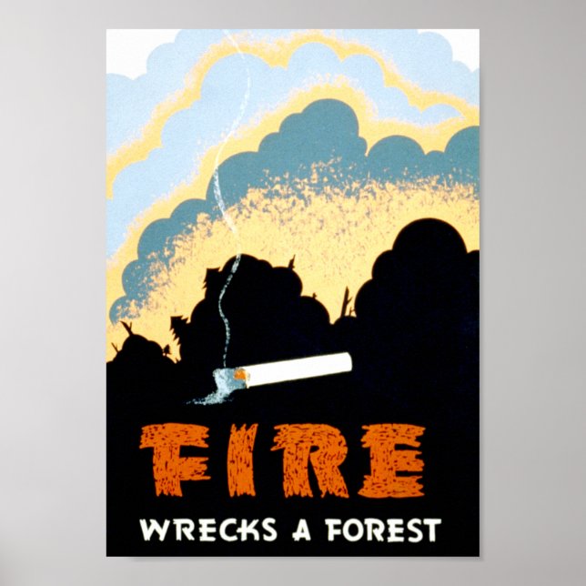 Forest Fire Prevention Poster (Front)