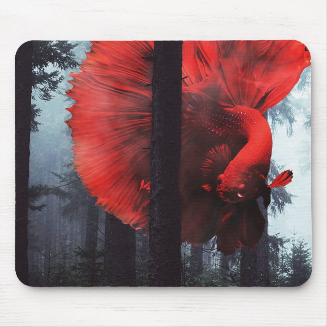 Forest Fish Mouse Pad (Front)