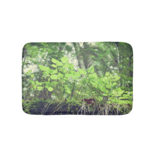 Forest Floor Green Plants Nature Bath Mat