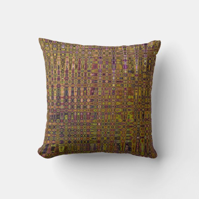 Forest Floor Tapestry Throw Pillow (Front)
