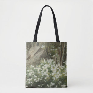 Forest Floor with Blooming Anemones by Christensen Tote Bag