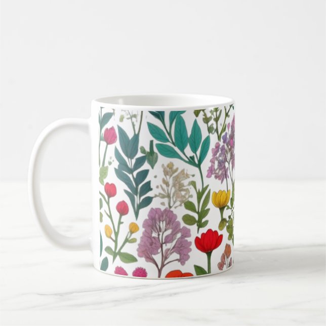 FOREST FLOWERS COFFEE MUG (Left)