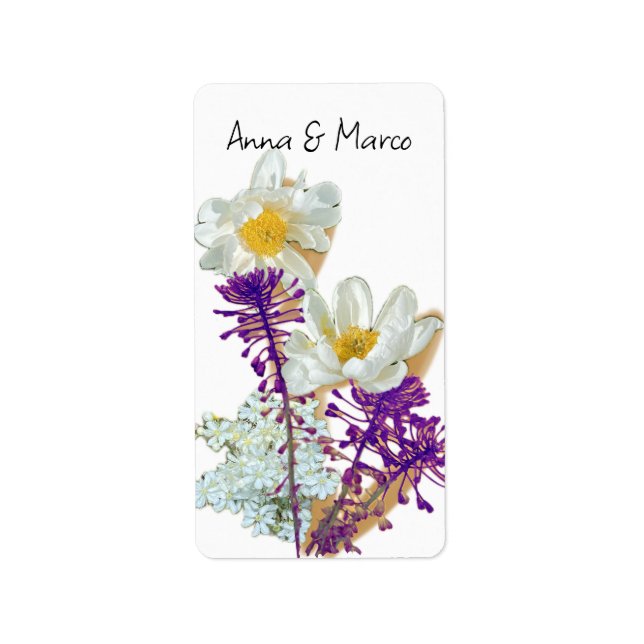 Forest flowers label (Front)