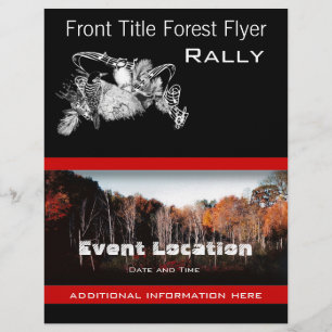 Forest Flyer or Bird Event Business Flyer