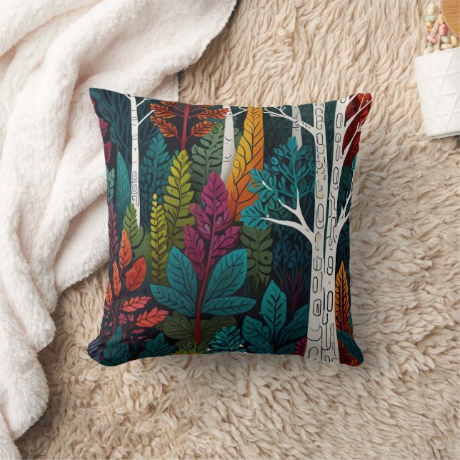 FOREST FOLIAGE THROW PILLOW (Blanket)