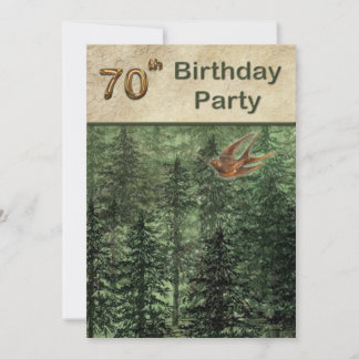 Forest for the Trees Birthday Party 70 Invitation