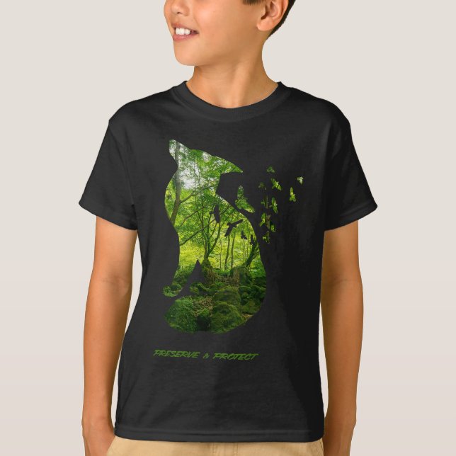 Forest Fox Nature Conservation Environmental Prote T-Shirt (Front)