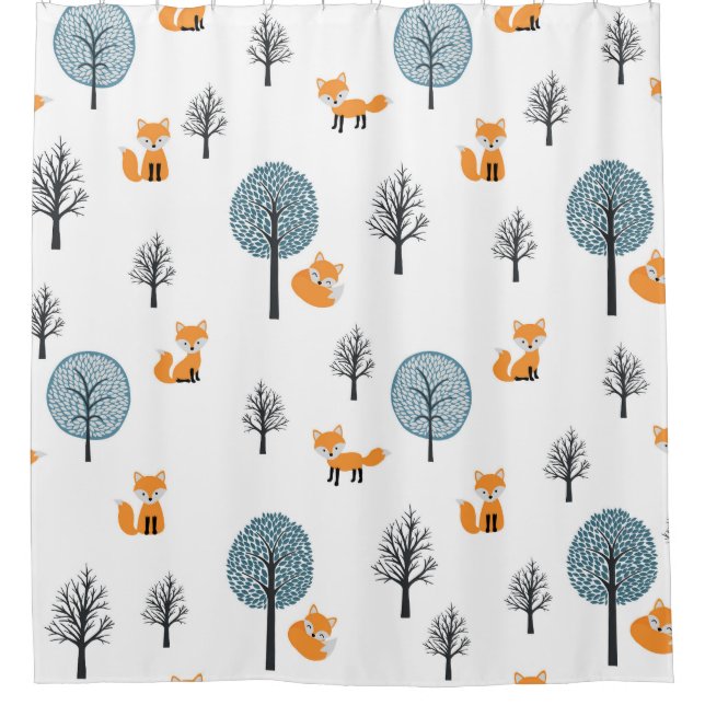 Forest Foxes: Vintage White Background (Front)