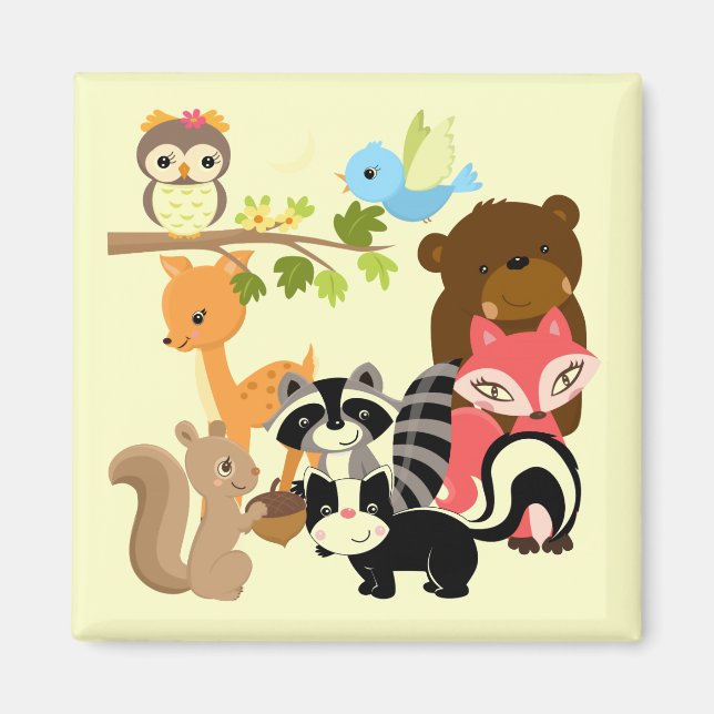 Forest Friends Magnet (Front)