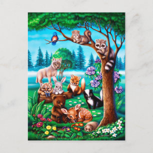 Forest Friends Postcard