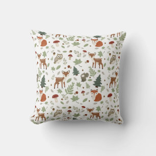 Forest Friends Throw Pillow