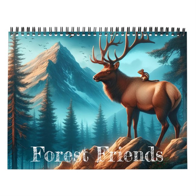 Forest Friends Two Page Calendar (Cover)