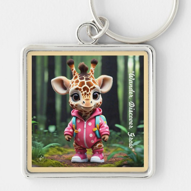 "Forest Fun with Friends" Keychain (Front)