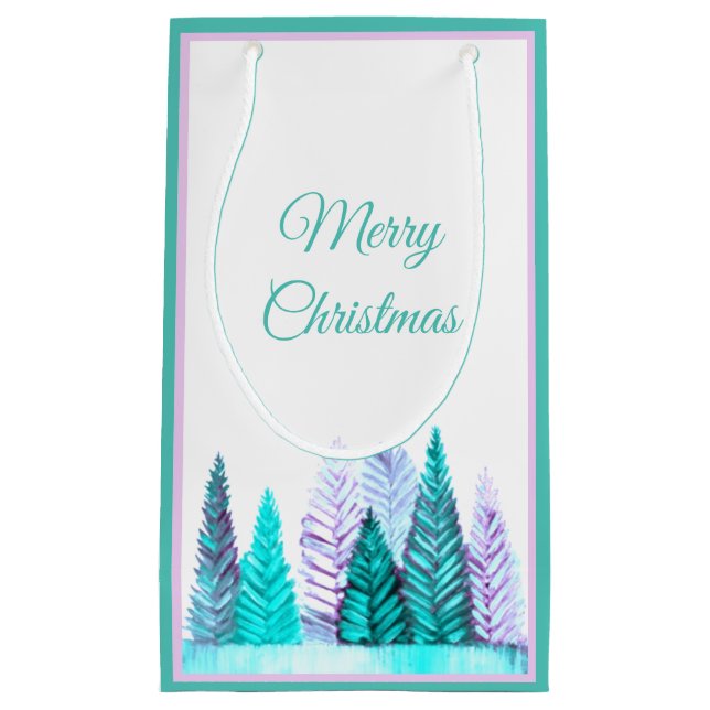 Forest Gift Bag (Turquoise) (Front)