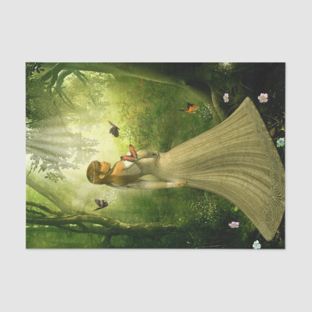 Forest Girl Tissue Paper (Front)