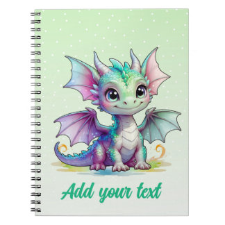 Forest Glow Dragon – Personalized Pastel Journal