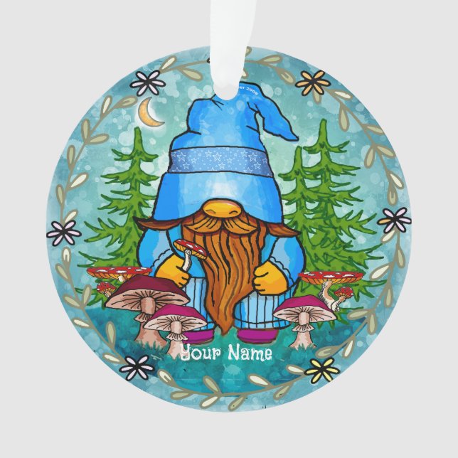 Forest Gnome  Ornament (Front)