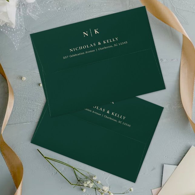 Forest Green A7 Enveloppe d'invitation (Créateur téléchargé)