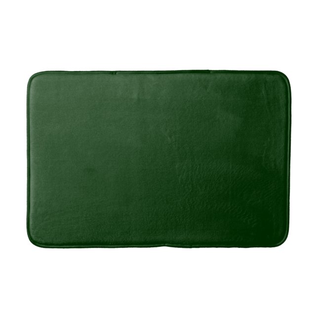 Forest Green Accent Colour Ready to Customize Bath Mat (Front)