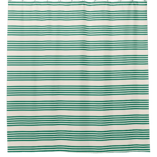 Forest green and beige five stripes pattern (Front)