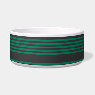 Forest green and charcoal fives stripe pattern