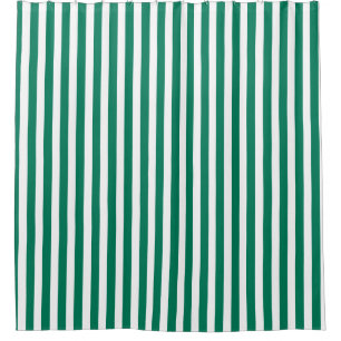 Forest green and white candy stripes