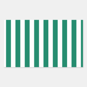 Forest green and white candy stripes sticker
