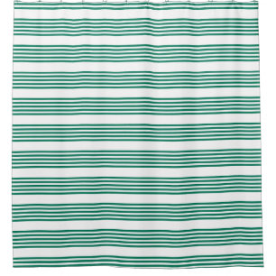 Forest green and white five stripe pattern