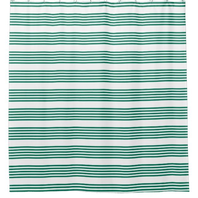 Forest green and white five stripe pattern (Front)
