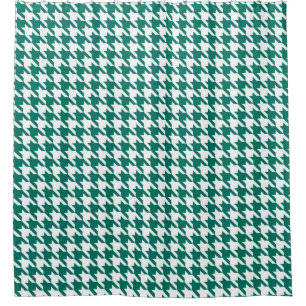 Forest green and White Houndstooth Pattern