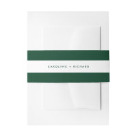 Forest Green and White Stripes Wedding