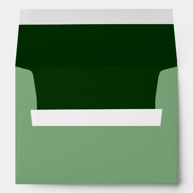 Forest Green Background Colour Customize This! Envelopes (Back (Bottom))