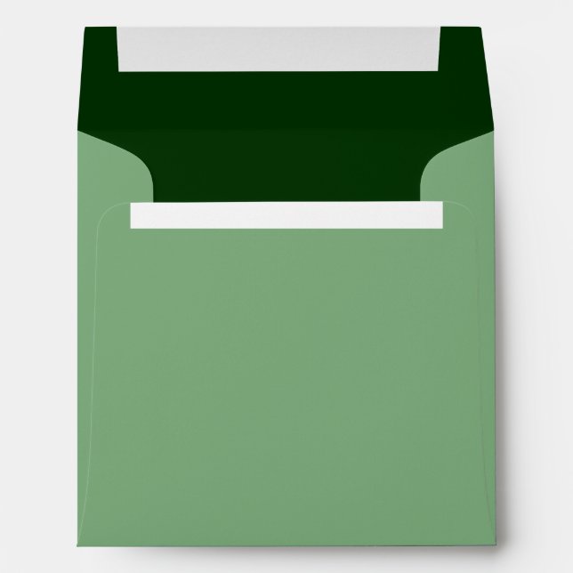 Forest Green Background Colour Customize This! Envelopes (Back (Bottom))