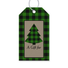 Forest Green Buffalo Plaid Christmas Tree