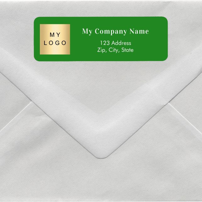 Forest green business logo return address (Creator Uploaded)