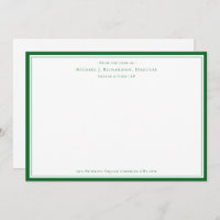 Forest Green Business Monogram From The Desk of N
