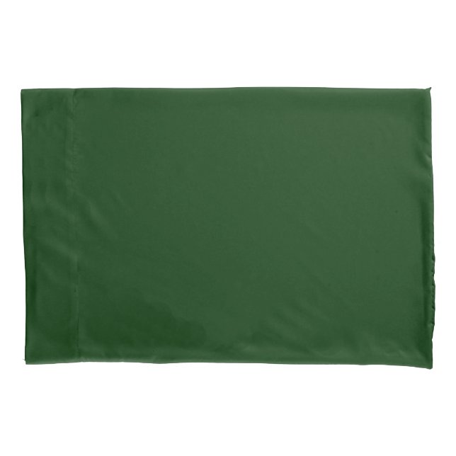 Forest Green colour Easily Customize This Pillowcase (Front-Left)