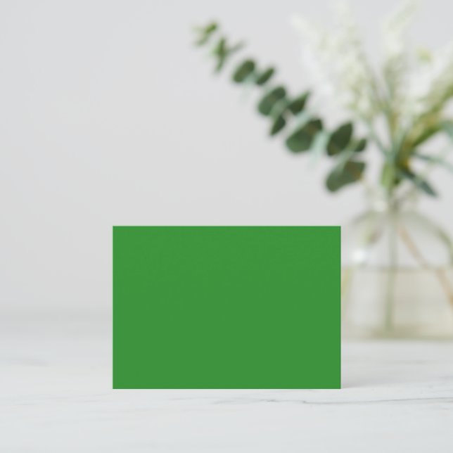 Forest Green Custom Flat Note Card (Standing Front)