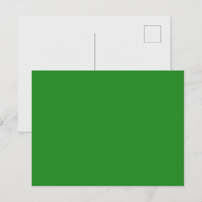 Forest Green Custom Postcard (Front/Back)