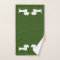 Forest Green Dachshund Bath 3- piece Towel Set