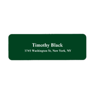 Forest Green Elegant Plain Modern Style