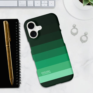 Forest Green Fade Gradient Colour Stripes 