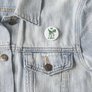 Forest Green Hunter Raptor  1 Inch Round Button