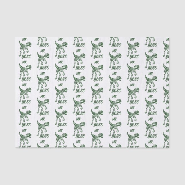 Forest Green Hunter Raptor  Tissue Paper (Front)