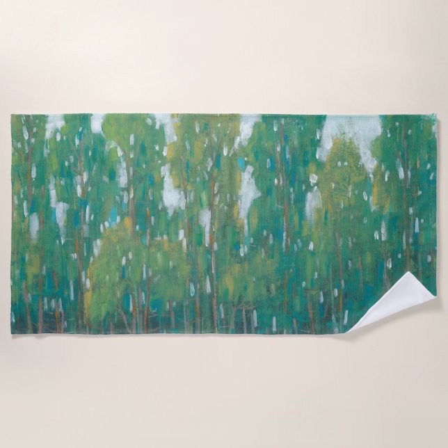 Forest Green II Beach Towel (Front)